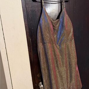 Xtraordinary Glittering Gold and Black Dress